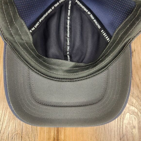 Nike Heritage86 Dri-Fit ADV Strapback Running Hat Cap Navy Blue Sports Fitness - Picture 8 of 11